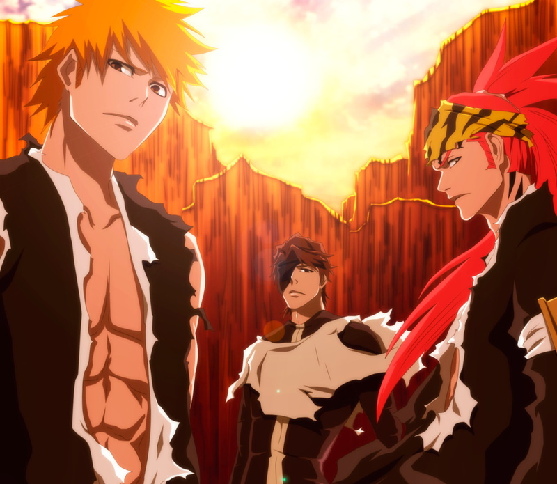 Renji Abarai, Ichigo Kurosaki, Bleach, Sōsuke Aizen, 1080P