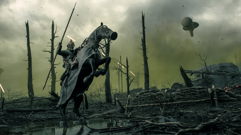 Horse, Battlefield 1, 4K, Soldier, Battlefield
