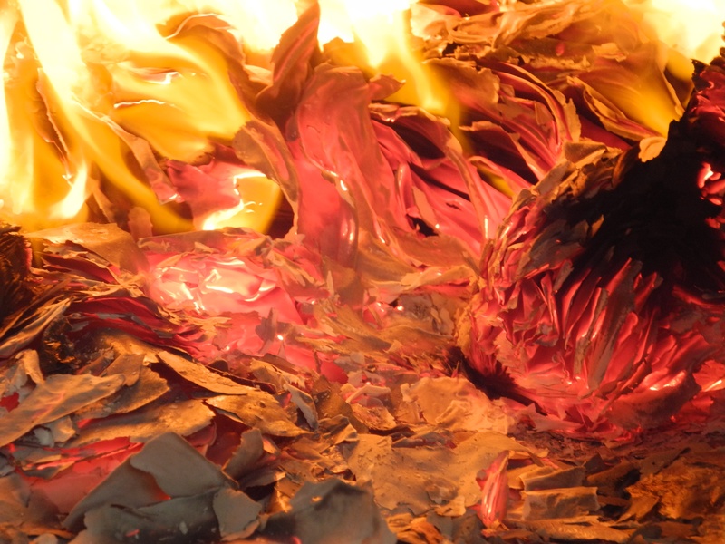 no people, outdoors, fire - natural phenomenon, flame, ash, 2K, day, painting, fire, hearth, impression, beauty in nature, censer, fireplace, textured
