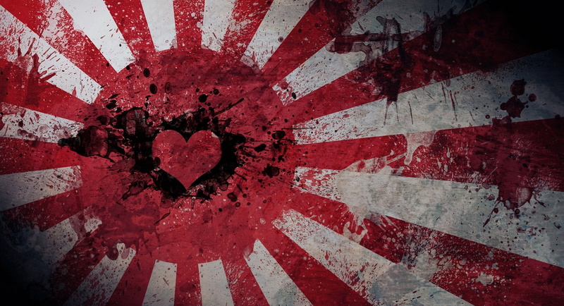 hearth, love, 1080P, Japan, heart, flag