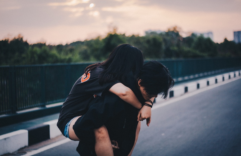 road, focus on foreground, togetherness, 4K, woman, bridge, outdoors, positive emotion, casual clothing, girl, real people, person, daytime, couple, couple - relationship