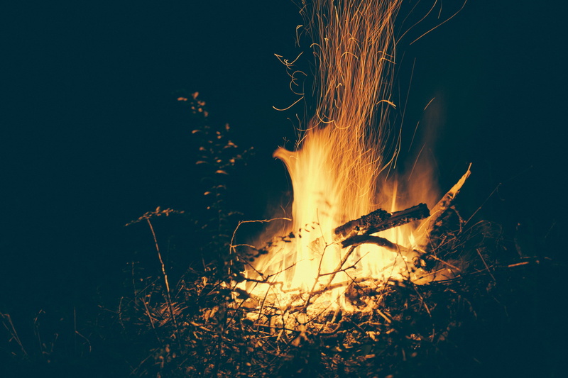 long exposure, campfire, fireplace, nature, log, dark, fire - Natural Phenomenon, no people, orange color, close-up, orange, timelapse photography, time