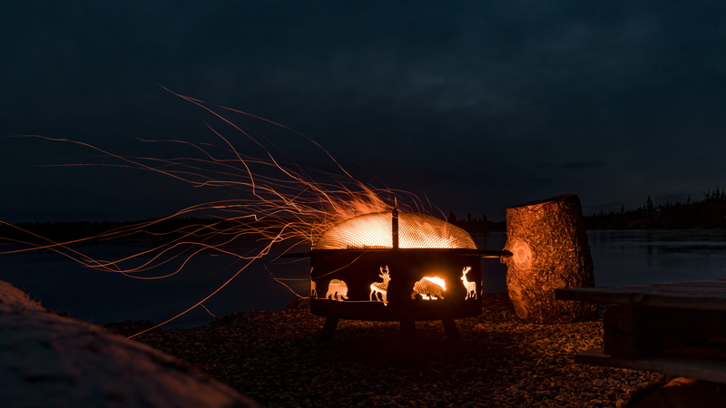 flame, night, lighting equipment, bonfire, stage, fire, fire - natural phenomenon, night life, campfire, fireplace, burning, land, no people, wire wool