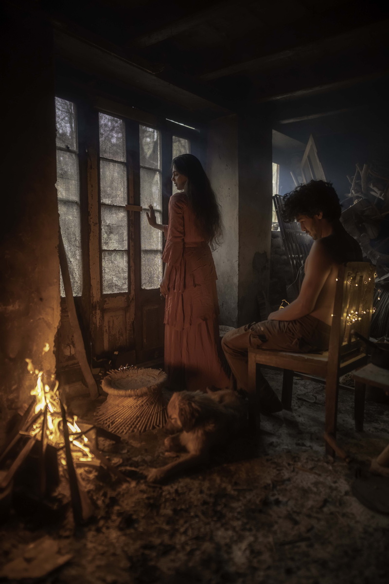 women, two people, couple - relationship, canine, female, casual clothing, clothing, bonding, furniture, room, human, window, chair, love, person, woman