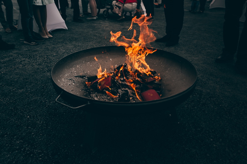 wood, footwear, group, incidental people, hot, pit, event, near, gießen, europastraße, people, group of people, fire - natural phenomenon, low section