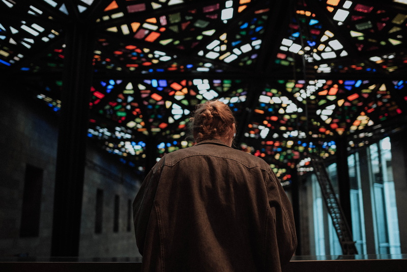 beautifu, contemplation, teenager, interior, glass, spirituality, australia, senior adult, color, melbourne, religion, place of worship, men, standing
