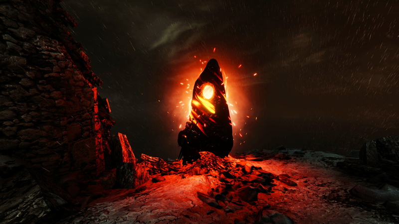 motion, rock, real people, rock - object, heat - temperature, men, one person, solid, bonfire, coat, man, The Witcher 3: Wild Hunt, video games