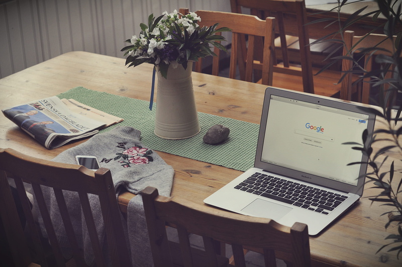 4K, macbook, book, furniture, no people, office, plant, work from home, duty, flower, technology, working, indoors, newspaper, seat, portable information device