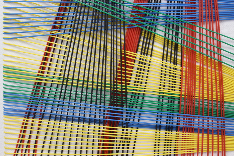 office building exterior, architecture, glass - material, mesh, colours, multi colored, low angle view, reflection, wires, no people, network, glass, black