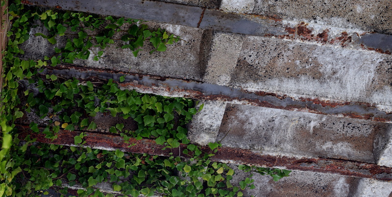 brick, close-up, wall, metallic, no people, old rusted, bridge under the leadership of, metal, wall - building feature, day, stone wall, main spessart