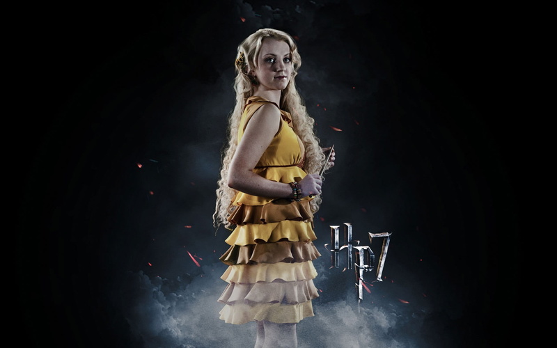 Harry Potter, evanna lynch, 1080P, Harry Potter And The Deathly Hallows, Luna Lovegood, Yellow Dress
