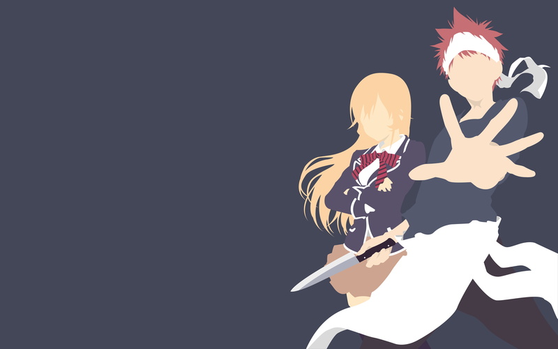 Food Wars: Shokugeki no Soma, 4K, Sōma Yukihira, Erina Nakiri, Anime