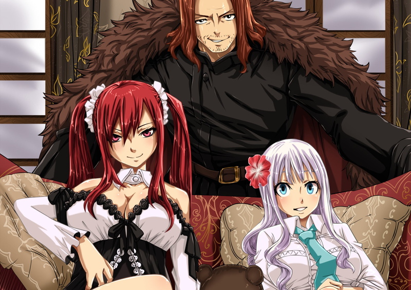 1080P, Gildarts Clive, Fairy Tail, Erza Scarlet, Anime