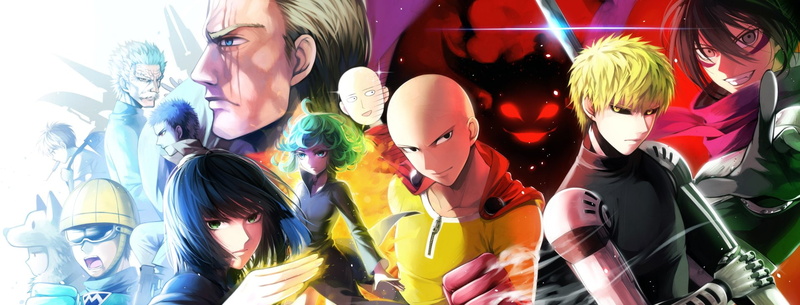 indoors, young adult, young women, beauty, hair, group, 1080P, adult, Genos (One-Punch Man), beautiful woman, One-Punch Man, Watchdog-man (One-Punch Man)