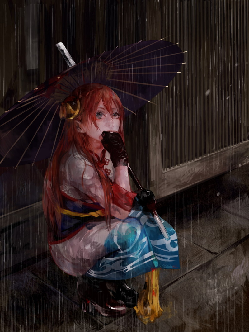 720P, Gintama, anime girls, Kagura (Gintama)