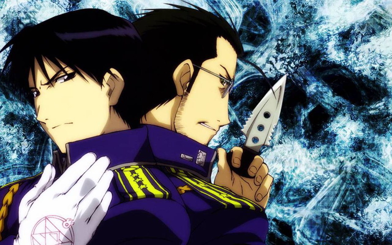alchemist, 720P, x, hughes, metal, mustang, hd, maes, art, full, anime, roy, fullmetal, Roy Mustang, Fullmetal Alchemist