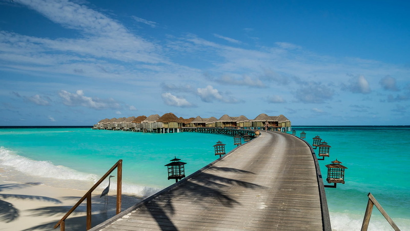 cloud - sky, lagoon, sky, land, luxury, maldives, indian ocean, no people, caribbean, horizon over water, cloud, ocean, vacation, nature, built structure