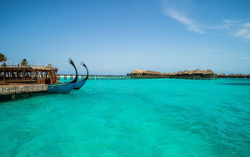 Tropics, Sea, Pier, Resort, 1080P, Lagoon, Tropical, Maldives, Hotel, Boat, Seaside, Constance Halaveli Resort, Photography