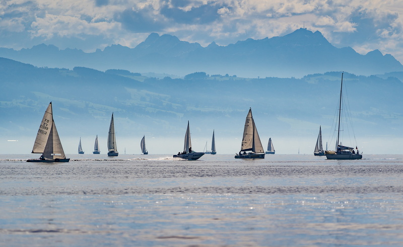 vorarlberg, nautical, foggy, transportation, ships, scenics - nature, sailing ship, cloud - sky, no people, beauty in nature, sailing boats, lake, pole