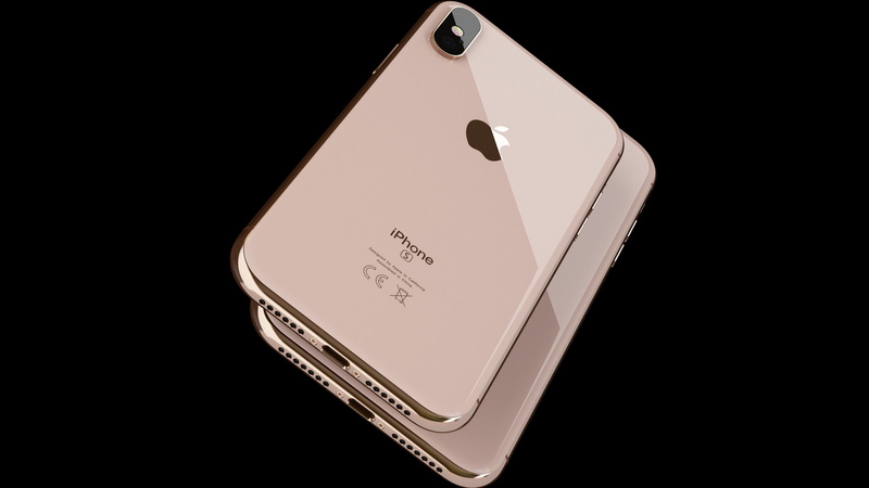 4K, iPhone XS, smartphone, gold, 4K, iPhone XS Max