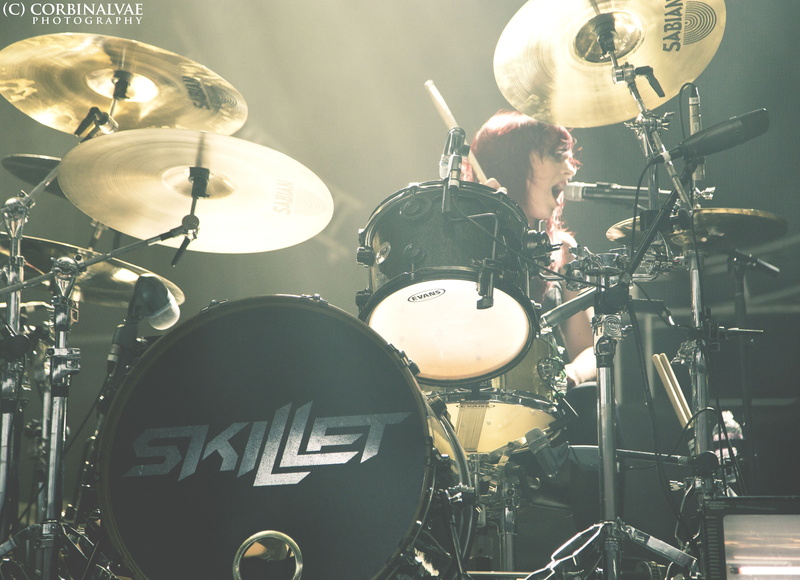 nightlife, percussion instrument, light, arts culture and entertainment, performance, musician, event, musical instrument, hard rock, stage, Jen Ledger