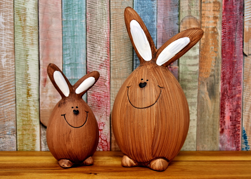 brown, decors, holiday, indoors, bunny, easter, rabbit - animal, 5K, art and craft, creativity, happy easter, easter figures, holiday - event, representation