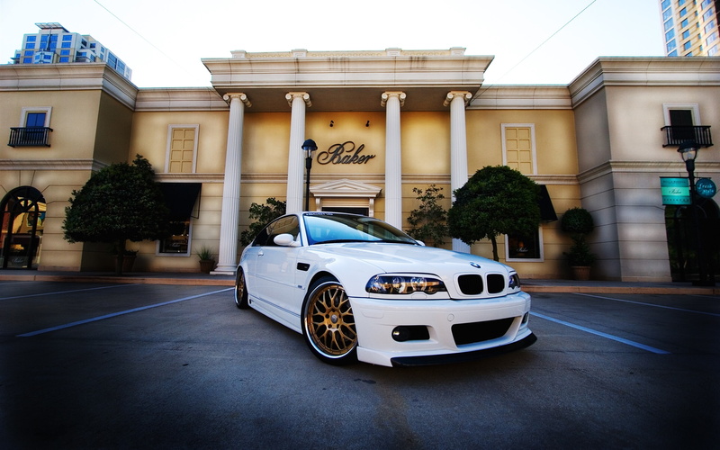 e, Car, m, View, 2K, White, BMW, Front
