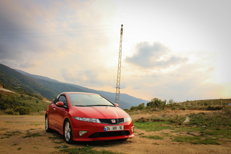 environment, land Vehicle, 4x4, red, cloud - sky, looking At View, beauty in nature, car, nature, motor Vehicle, Honda, modern, shock Absorber, wheel, civic