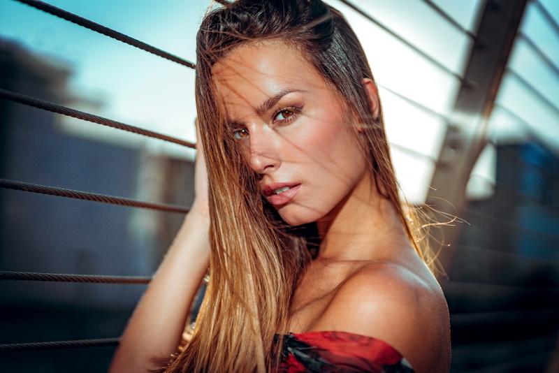 looking, hot drink, women, adult, face, hair, Marco Squassina, hairstyle, young adult, portrait, bare shoulders, hair in face, 1080P, day, looking away