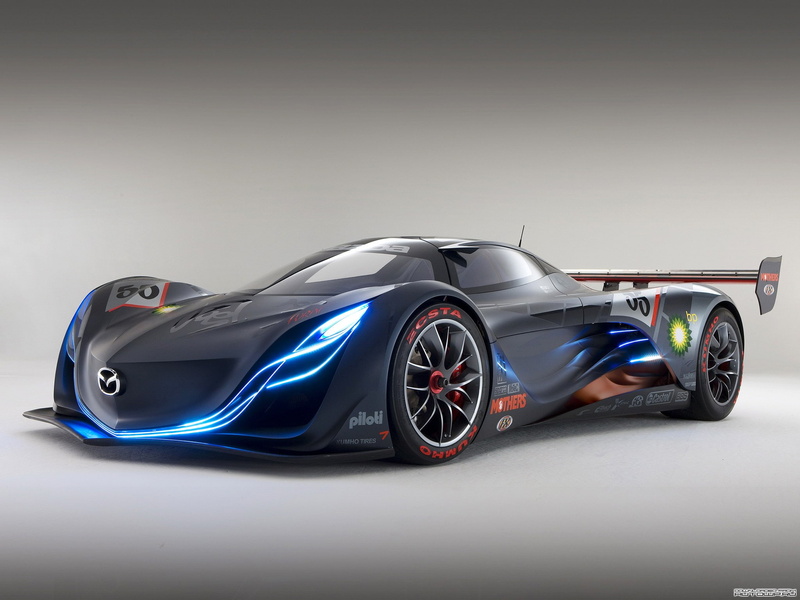 1080P, Mazda, front angle view, car, Mazda Furai