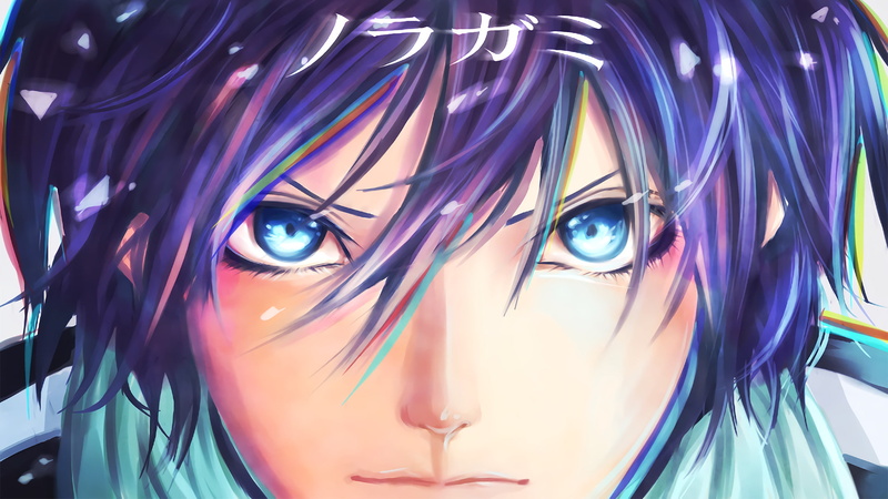 haired, purple, Anime, Noragami, male, 1080P, Yato (Noragami), character