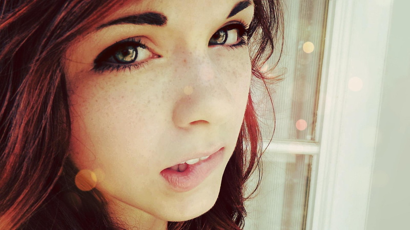 claire monnier, monnier, 1080P, redhead, lip, freckles, green, biting, eyes, green eyes, biting lip, 1920x1080, claire