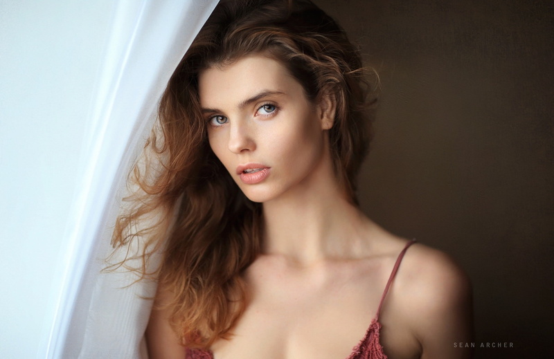 women, portrait, face, Sean Archer, 720P