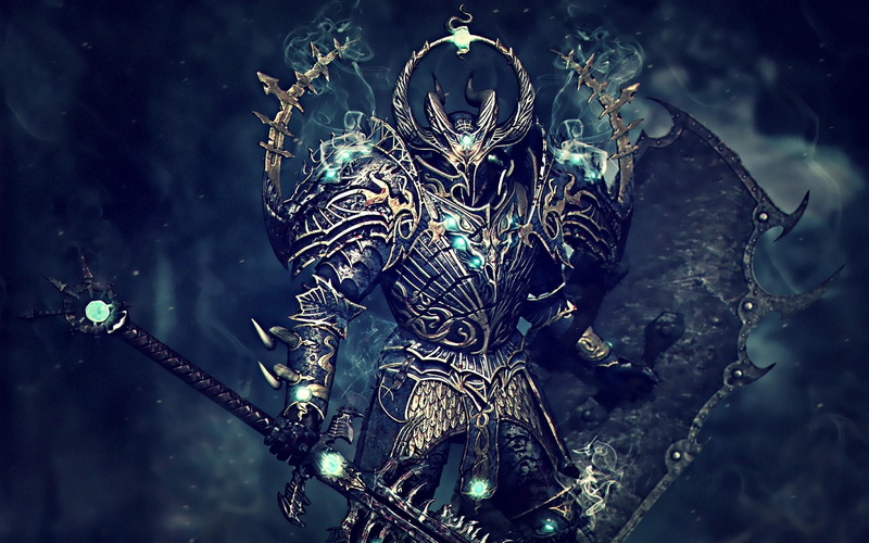 monster, warrior, warhammer, 1080P, abstract, fantasy, armour, 3d and abstract, armoured
