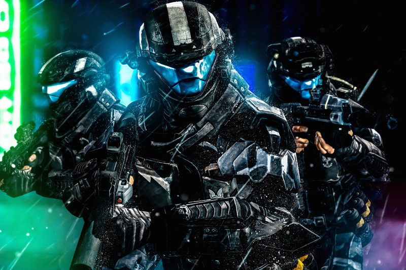 Squad, Armour, Soldiers, 2K, Halo 3: ODST