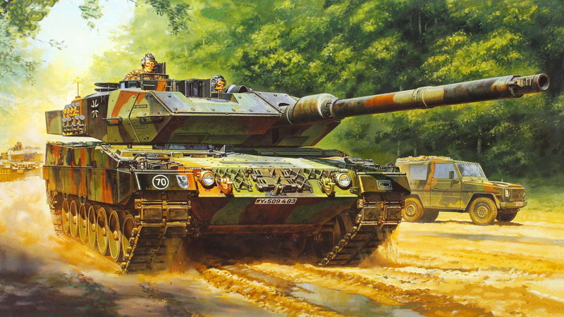Germany, 1080P, German main battle tank, Leopard, 2A6