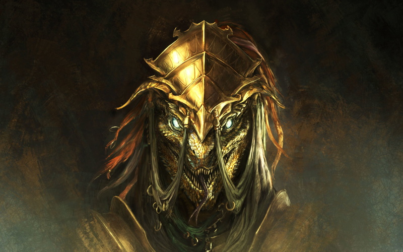 reptile, digital art, video game art, Lizardmen, artwork, Divinity: Original Sin 2, 4K, fantasy art, lizards