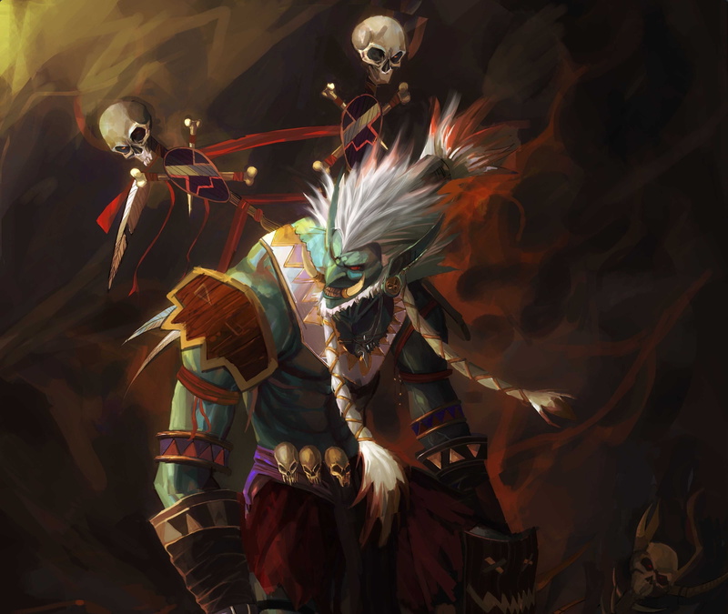 totem, world of warcraft, shaman, Troll, wow, 4K