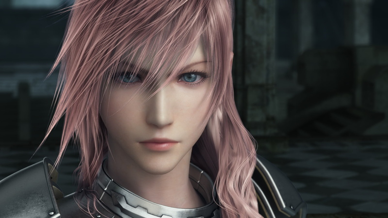 blue eyes, CGI, video games, Claire Farron, pink hair, 1080P, Lighting FFXIII, armour, Final Fantasy XIII, Final Fantasy