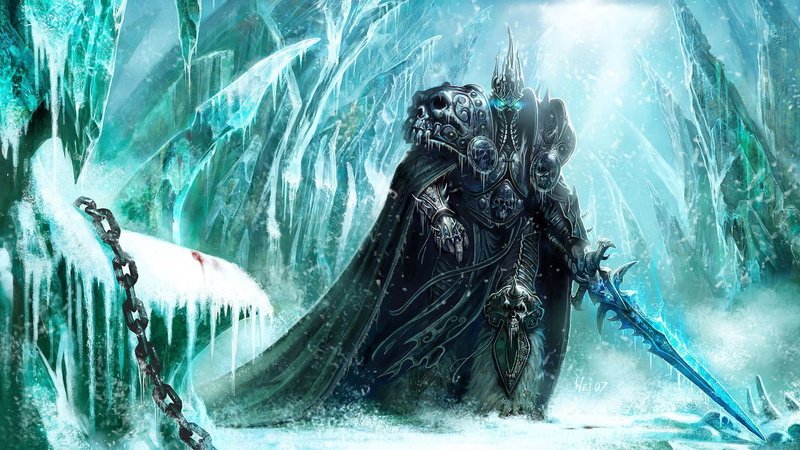 cape, Armour, Glowing Eyes, warcraft, arthas, art, 1080P, chain, Arthas Menetil, video, hd, world, Blood Stain, games, menetil