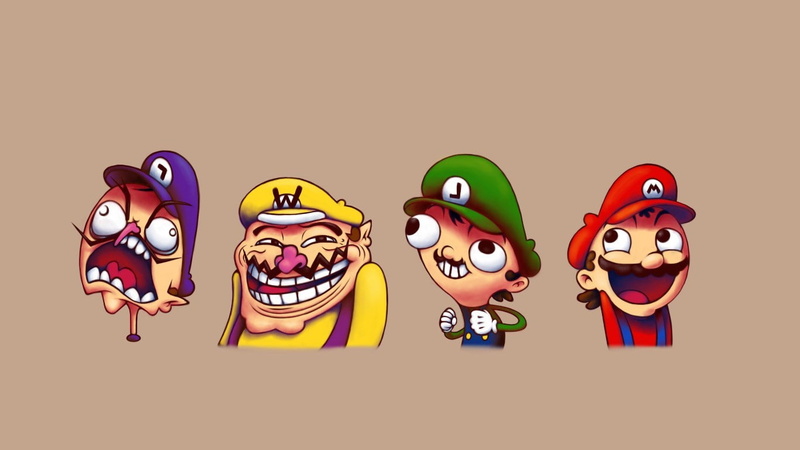 sweet, happiness, fun, cut out, video games super mario mario bros_ troll face humor wario luigi, emotion, food, food and drink, sweet food, domestic animals