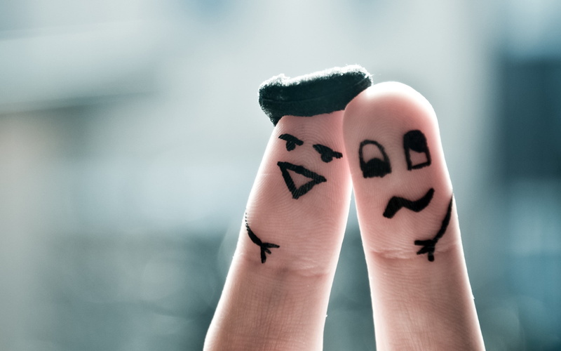 funny, finger, 2K, smile, faces, art, background
