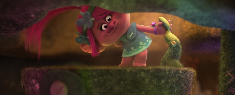 close-up, selective focus, Yuusha, child, vegetation, outdoors, nature, 4K, DreamWorks, insect, animated film, chibi, queen, graphical animation, pink hair
