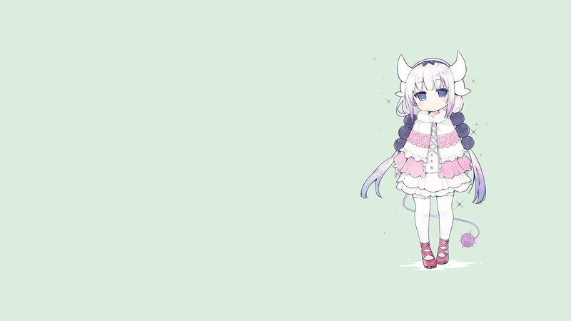 1080P, Kanna Kamui (Kobayashi-san Chi no Maid Dragon), indoors, robot, childhood, digital composite, one person, simple background, child, studio shot