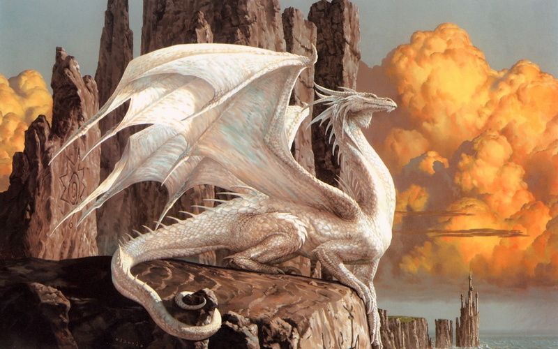 fantasy Art, 1080P, Ciruelo Cabral, drawing, dragon