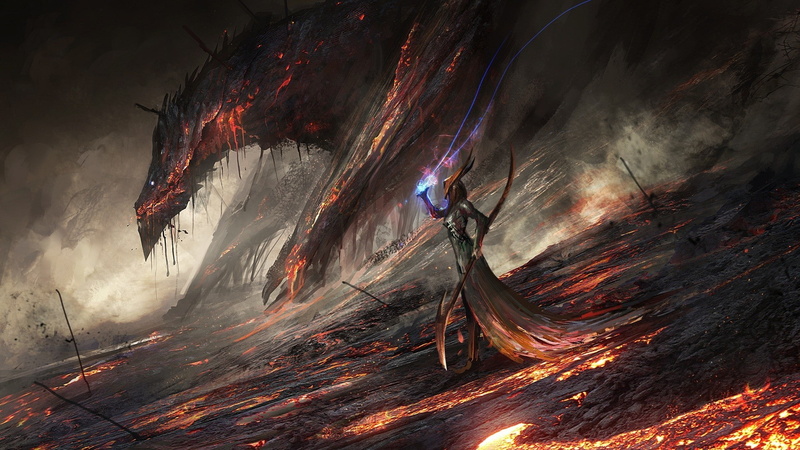 people, lava deviantart digital art world of warcraft deathwing video games dragon artwork fantasy art, geology, motion, heat - temperature, architecture