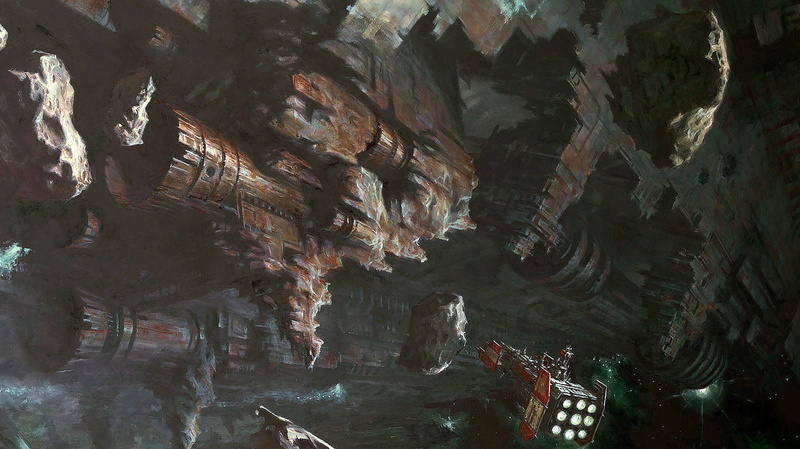 fantasy, fighting, space, 1080P, action, deathwing, warhammer, sci-fi, spaceship, hulk, futuristic