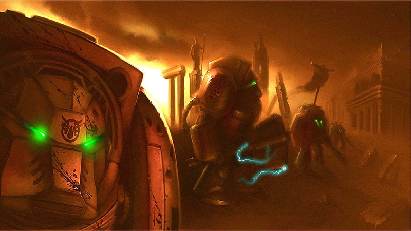 sci-fi, 1080P, fantasy, hulk, warhammer, fighting, space, armor, warrior, deathwing, futuristic, action