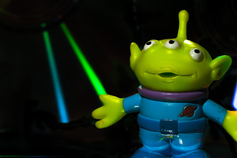 plastic, Cartoon, toy, inflatable, frog, character, story, focus on foreground, indoors, disney, Toy Story, color, animal representation, drinking straw