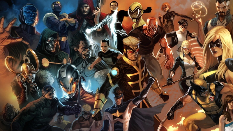 Loki, human representation, representation, low angle view, Marvel Comics, large group of people, lifestyles, crowd, indoors, night, real people, men, adult
